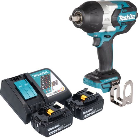Makita DTW 1004 RG Clé à choc sans fil 18 V 1050 Nm 1/2" Brushless + 2x batterie 6,0 Ah + chargeur