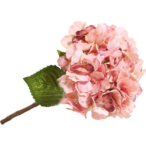 Bouquet D Hortensias Artificiels En Soie Rose Pâle Pour Décoration De Mariage Et Maison Lot De 1 (1/2)