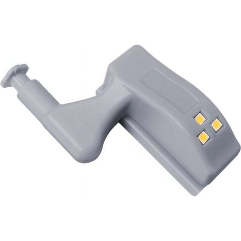Lampe charnière - Capteur LED - Détection ouverture porte - Pour placard cuisine chambre meuble - Pile 12 V incluse - 1 pièce (1/5)