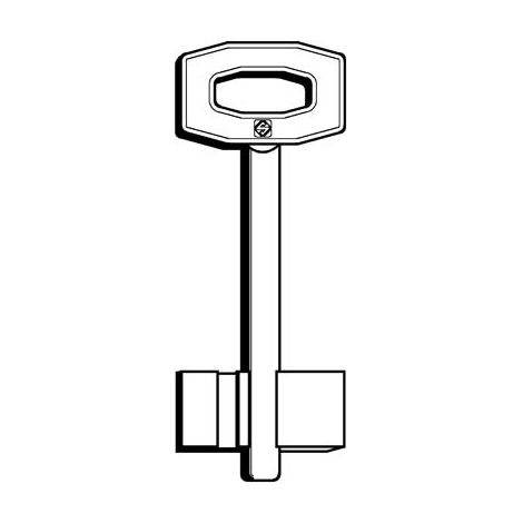 CHIAVE DOPPIA MAPPA FIAM F SILCA - OTTONE NICHELATO- 5 pezzi