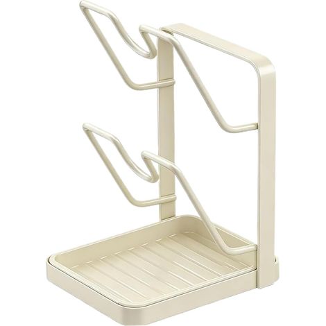 1 Support Couvercle Acier Carbone Abs Design U Rangement Vertical Cuisine Organisateur Ustensiles Plan Travail (1/5)