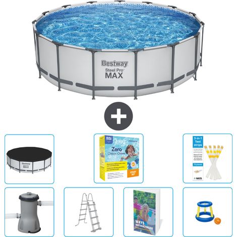 Bestway Piscina Bestway Steel Pro MAX Redonda - 488x122 cm - 8-piezas  S529 (1/4)