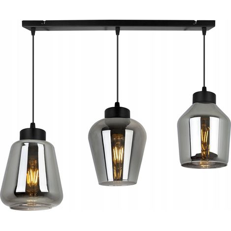 LÁMPARA COLGANTE MODERNA Y ELEGANTE CON PANTALLA DE CRISTAL