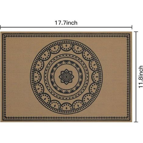Set De Table - PVC - 30x44 Cm - Résistant À La Chaleur - Pour Salle À Manger Et Restaurant - Lot De 6 (1/5)