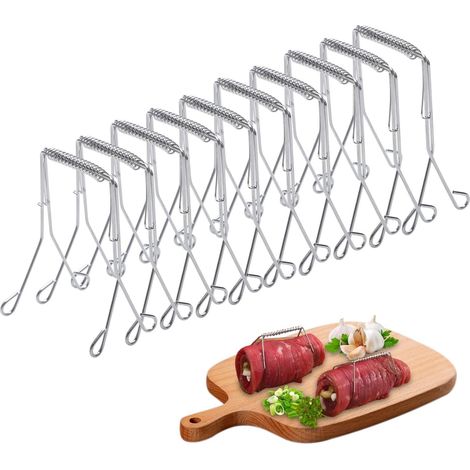 Pinces à frire réutilisables en acier inoxydable 304, ensemble d'ustensiles de cuisine pour la cuisson et la pâtisserie (1/5)