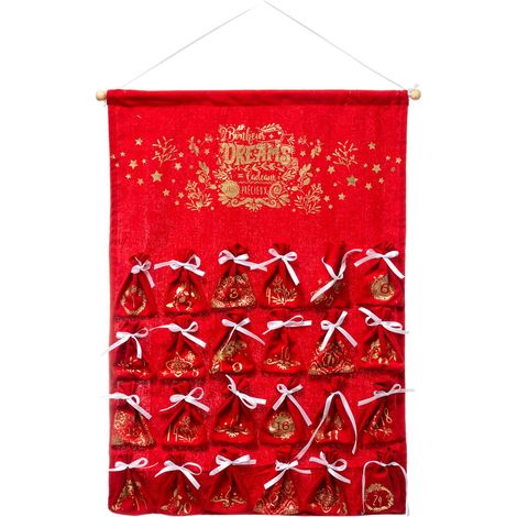 Calendario dell avvento pochon h 65 cm - Feeric lights & christmas