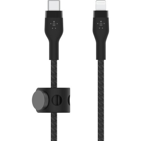 Usb-c a ltgbraid sílice 3m negro (1/5)