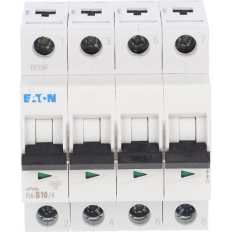 Interruttore automatico 4P B 10A 6kA AC PL6-B10/4 166490