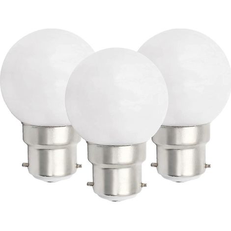 Lot de 6 ampoules LED B22 3W, ampoules sphériques à baïonnette B22, petites ampoules globe, ampoules à incandescence dimmables Walkbee SZRH A-F-AquaForge (1/3)