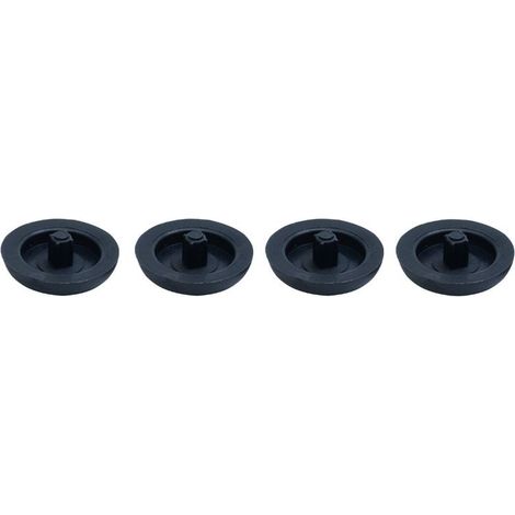 Siena Garden universal Fußkappen 4er Set, schwarz Stuhlbeinkappen