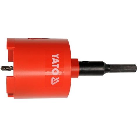 Corona de diamante Yato de 68 mm con mango hexagonal 6045 (1/2)