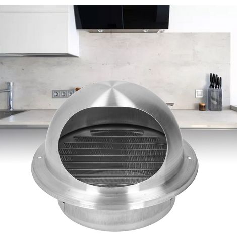 Ventilation Extérieure Réutilisable - Extracteur 160 en Acier Inoxydable - Vent Circulaire pour Cuisine et Mur (1/5)