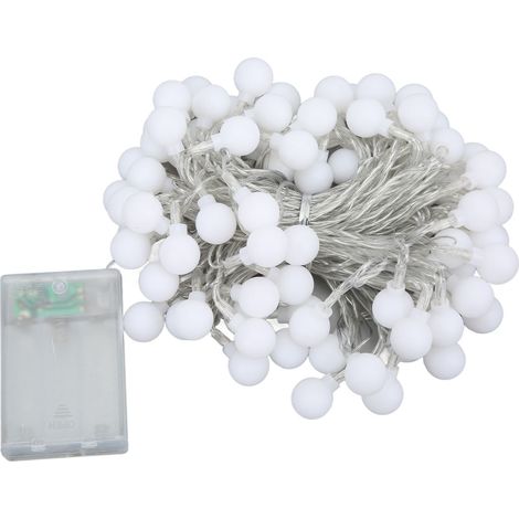 Guirlande Lumineuse LED 10m Étanche 2800K Blanc Chaud, 2 Fonctions pour Décoration Intérieure et Extérieure Jardin Terrasse (1/5)