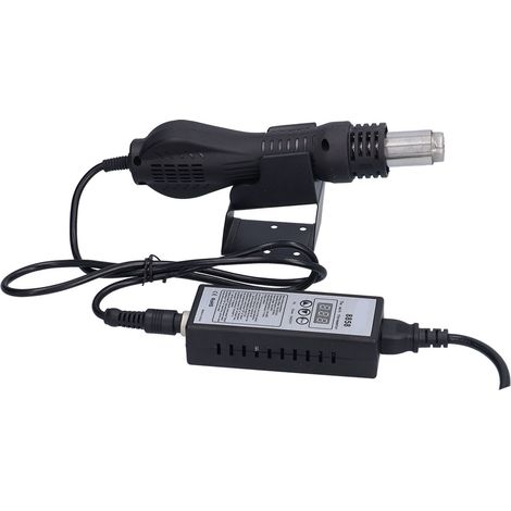 Pistolet à air chaud portable 600W, affichage LED, déssoudage réglable, souffleur thermique AC 100-240V, modèle 8858, outil de bricolage précis. (1/5)