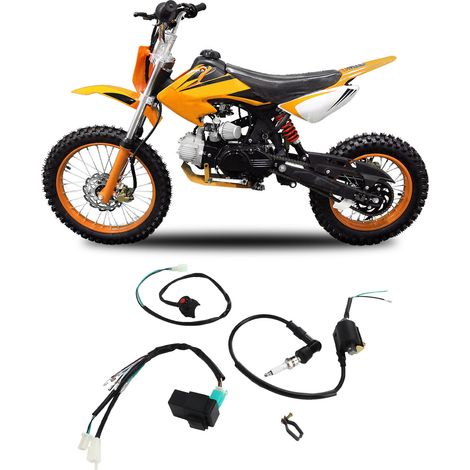 Elektrischer Kabelbaumsatz für Offroad-Motorräder mit Kickstarter, kompatibel mit Offroad-Motorrädern von 50 bis 160 cm³ (Dirt Bike, Pit Bike und Quad). (1/5)