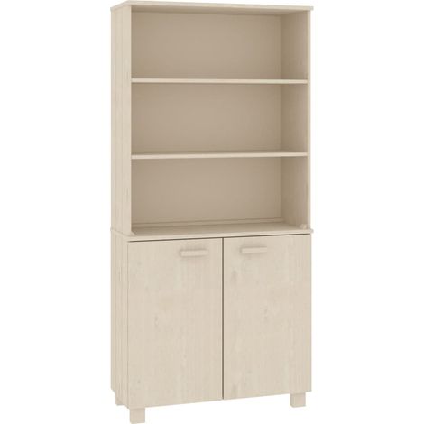 Maison Exclusive - Credenza HAMAR in Legno Massello di Pino Marrone