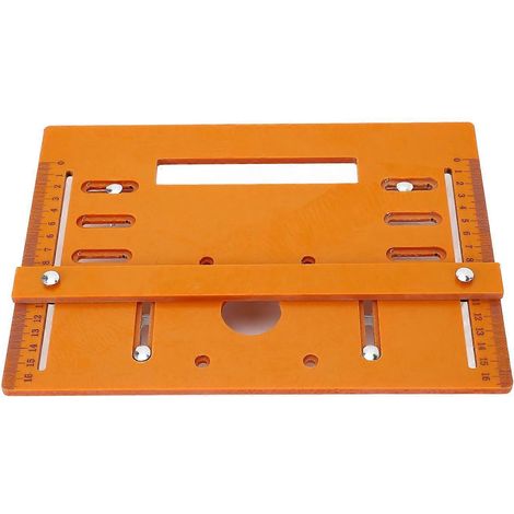 Plaque de base pour machines de découpe, travail du bois, scie circulaire, plaque de base portable, universelle, sans trou.