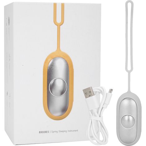 Chargeur USB Appareil de sommeil à microcourant anti-stress anxiété relaxation tension argent (1/5)