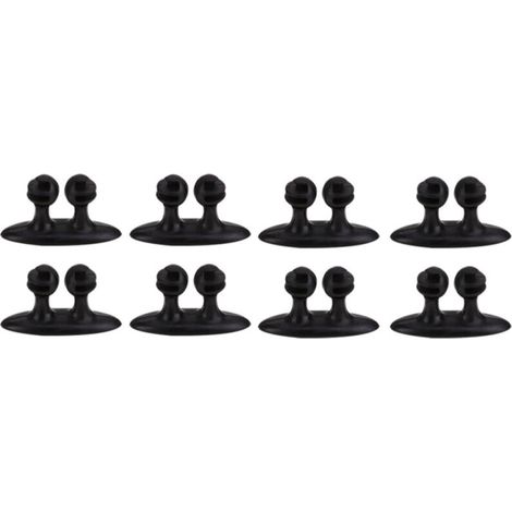 Câble de données pour chargeur de voiture avec système de navigation et clip de fixation, carte multifonction à 8 clips, noir (1/5)
