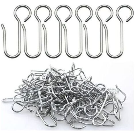 Crochets agrafes pour Rideaux,40 pièces Crochets Rideaux Rail,Crochets pour Rideaux à Usage intensif,pour Les Rideaux de Porte,etc (1/4)