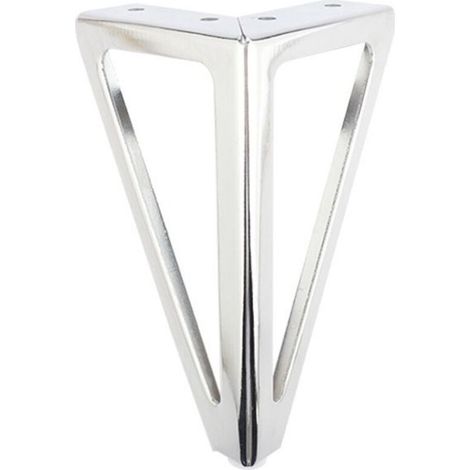 Ensemble de 4 pieds de table, de meuble, de chaise et de canapé argentés à monter soi-même