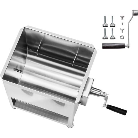 Mophorn Impastatrice Manuale per Carne, Capacità Massima di Miscelazione 27,2 Kg, Frullatore con Riduttore in Acciaio Inox, Ideale per Salsicce e Carne Tritata, Dimensioni 568 x 330 x 450 mm (1/5)