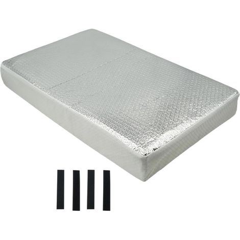 Couverture de lucarne Couverture de ventilateur réfléchissante Protecteur d'aération de toit de camping-car étanche Accessoires de ventilation pour salle de bain douche camping voyage parking ro (1/5)