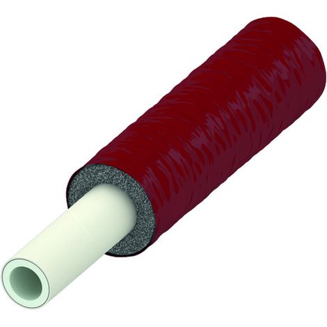 TECElogo Mehrschichtverbundsrohr, vorgedämmt, 6mm Dämmung rot, (1/2)