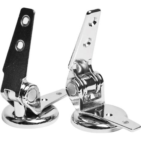 COPPIA CERNIERE IN OTTONE CROMATO MODELLO PESANTE    V.CA