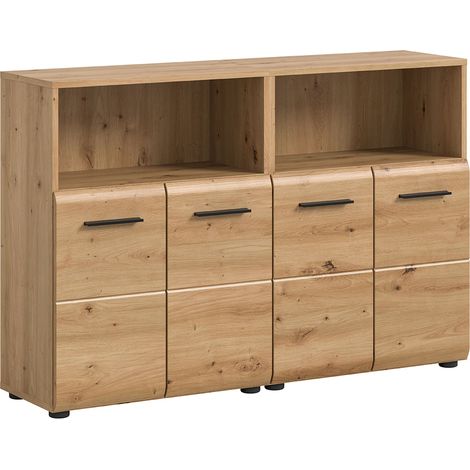 Badezimmer Unterschrank 2er Set in Eiche - IGGESUND-158 (1/5)