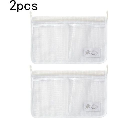 Sac de rangement en maille pour réfrigérateur, sac suspendu à Double compartiment pour assaisonnement ménager 2pcs (1/5)