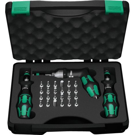 Wera 7440/41/42 Werkstatt Drehmoment-Schraubendreher-Set 27teilig 0.3 - 6 Nm (1/10)