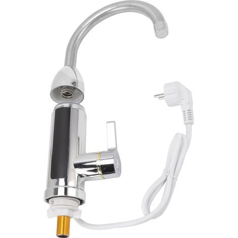 Elektrischer Warmwasserbereiter aus Edelstahl für Küche und Bad, EU-Stecker, 220 V