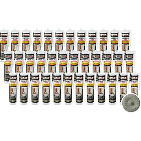 Malta cementizia IsolBau Zement-Fix grigia per riparazioni e sigillatura, 36 x 300 ml (1/5)