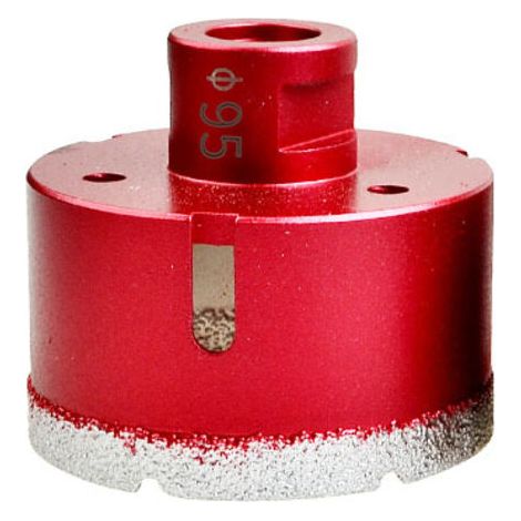 SABIR Foret diamanté avec filetage M14, foret à trous creux brasé haute performance pour carrelage/granit/marbre/porcelaine/verre/céramique (95 mm) (1/5)