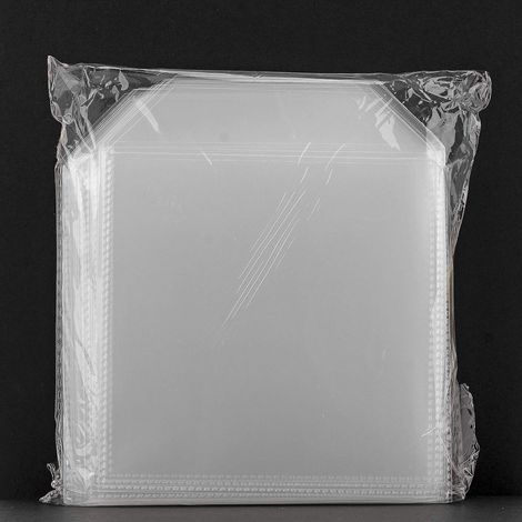 Trade Shop - Paquete De 100 Bolsas De Plástico Transparente Para Cajas Cd Dvd De 100 Micras - (1/4)