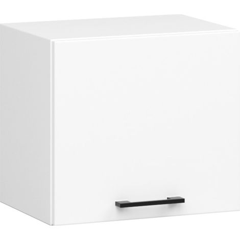 Akord – Armoire de cuisine haute 40 cm – 1 porte battante – 1 étagère – Panneau stratifié blanc – Dimensions 40x30x29 cm (1/5)