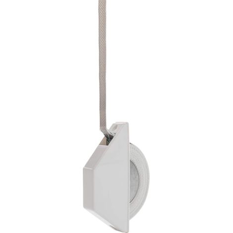 Schellenberg 50505 Avvolgitore a mezza entrata mini con fettuccia, bianco (1/5)