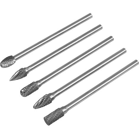 Sealey SDBK5XL Tungsten Carbide Rotary Burr Set Extra-Long 5pc