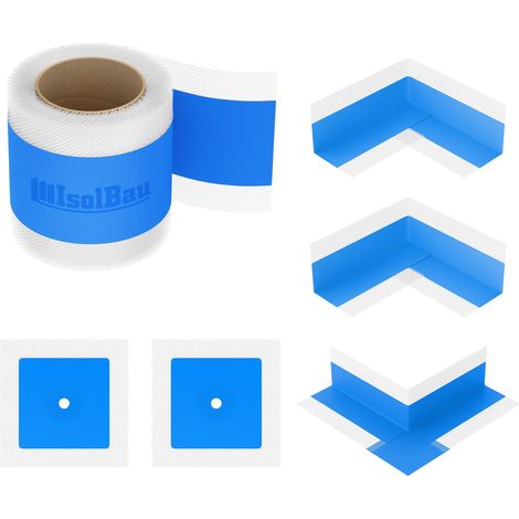 Isolbau Dichtset Bandset Dichtband 10m Innenecke Dusche Dichtmanschetten Bad (1/5)