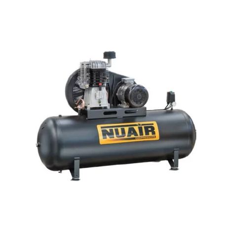 Nu Air – Compresseur à piston 7,5 CV – Bi-étagé 500 litres – Pression 11 bar – Débit 51 m³/h – Carter de protection et pieds anti-vibration (1/3)