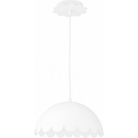Lámpara colgante Flow de metal blanco, Ø30 cm (1/4)