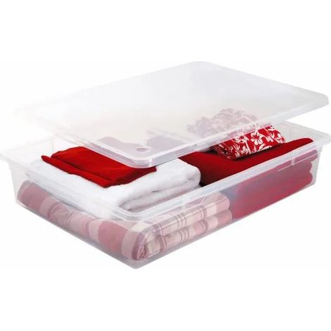 Boîte de rangement Rotho clear box boots 22 litres empilable étanche