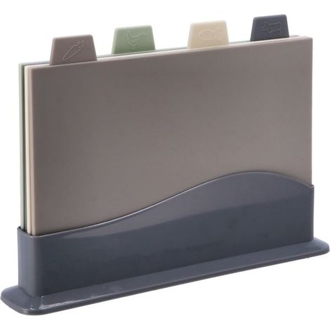 Set 4 Pezzi Taglieri in Plastica Contrassegnati 34 x 24 cm
