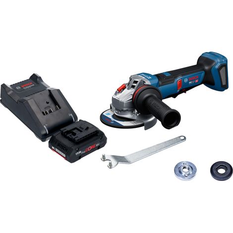 Bosch GWS 18V-11 PS Akku Winkelschleifer 18 V 125 mm Brushless + 1x ProCORE Akku 4,0 Ah + Ladegerät