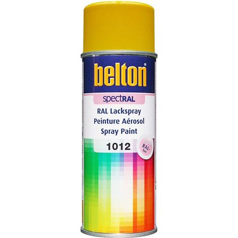 Bombe peinture - AUTO K - RAL 1012 - Jaune citron - 400 ml - Mat