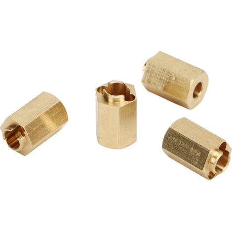 Élargisseurs de moyeu hexagonaux 7mm laiton pour RC Traxxas 1/18, pièces tuning crawler avec clé en croix. (1/5)