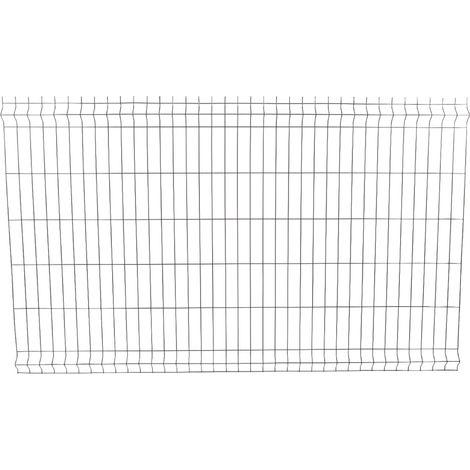 Panneau rigide 1,93 x 2 m – Maille 200 x 55 mm – Fil 3,8 mm – Couleur gris – Pour clôtures de jardin – Filiac
