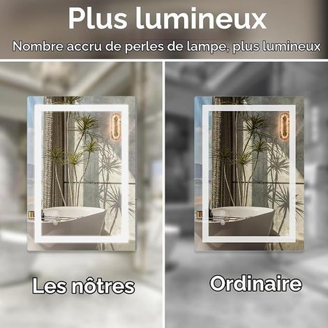 LED Bathroom Mirror 70 x 90 cm (1/2)