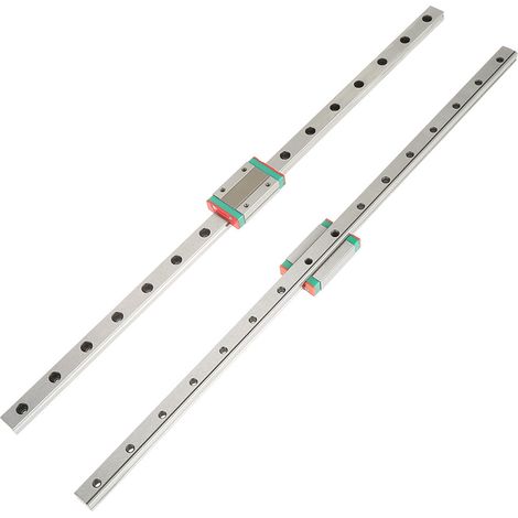 rails de guidage linéaires LML12H de 400 mm de longueur avec blocs de glissement MGN12H